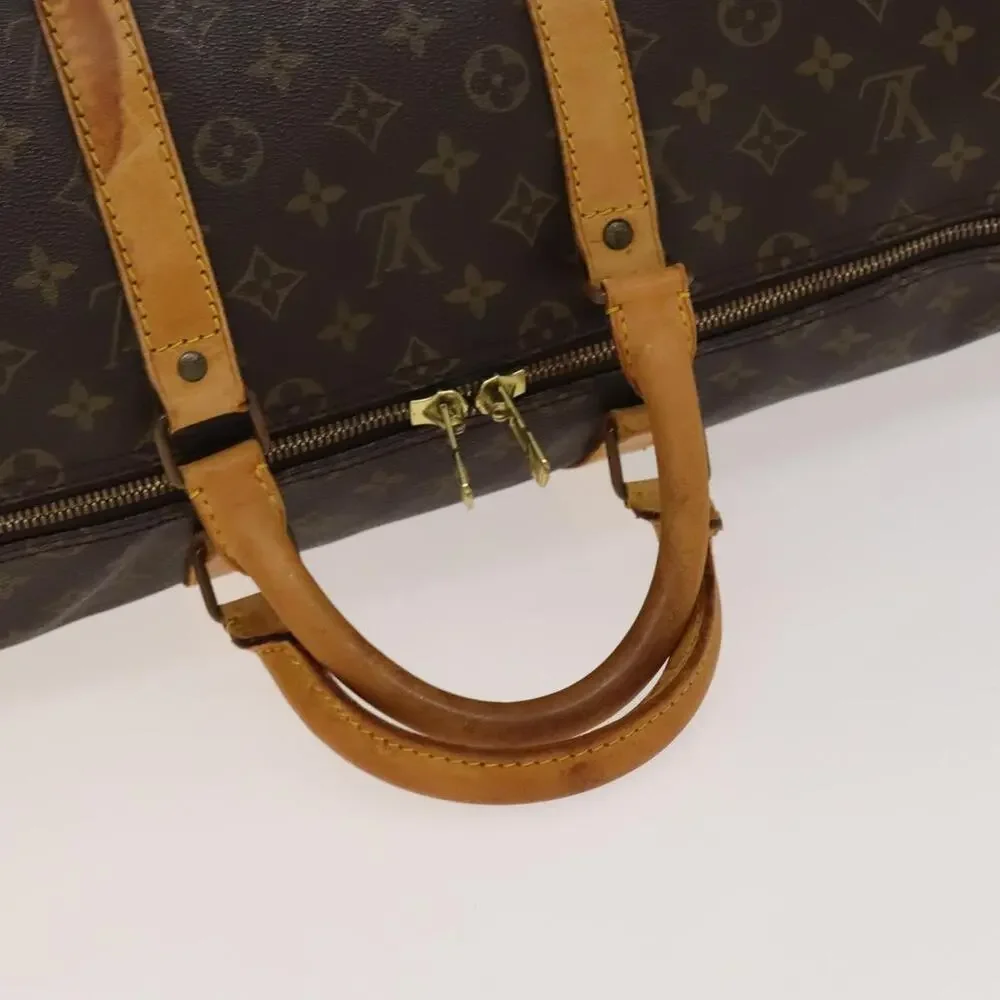 LOUIS VUITTON Monogram Keepall 55 Boston Bag M41424